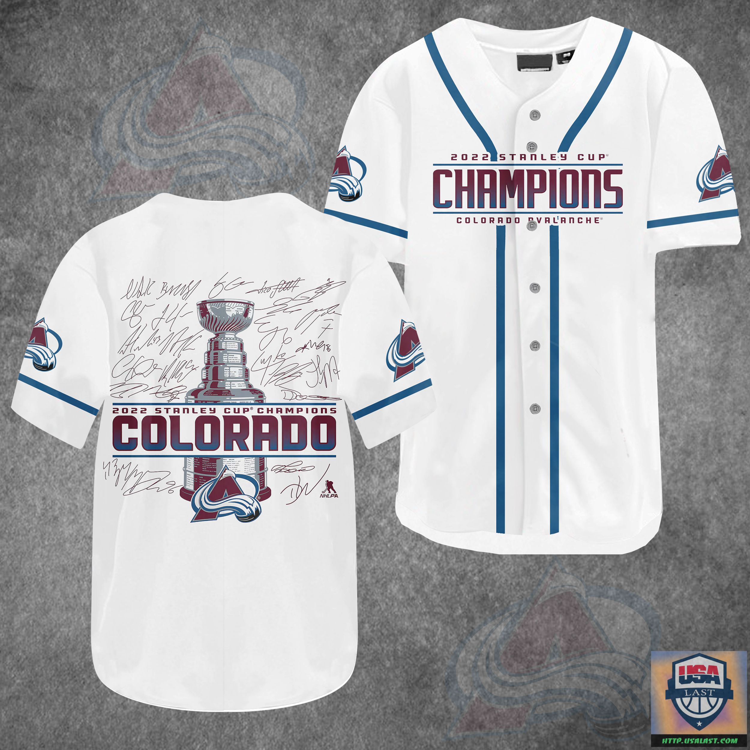 2022 Stanley Cup Chamipons Colorado Avalanche Baseball Jersey Shirt – Usalast