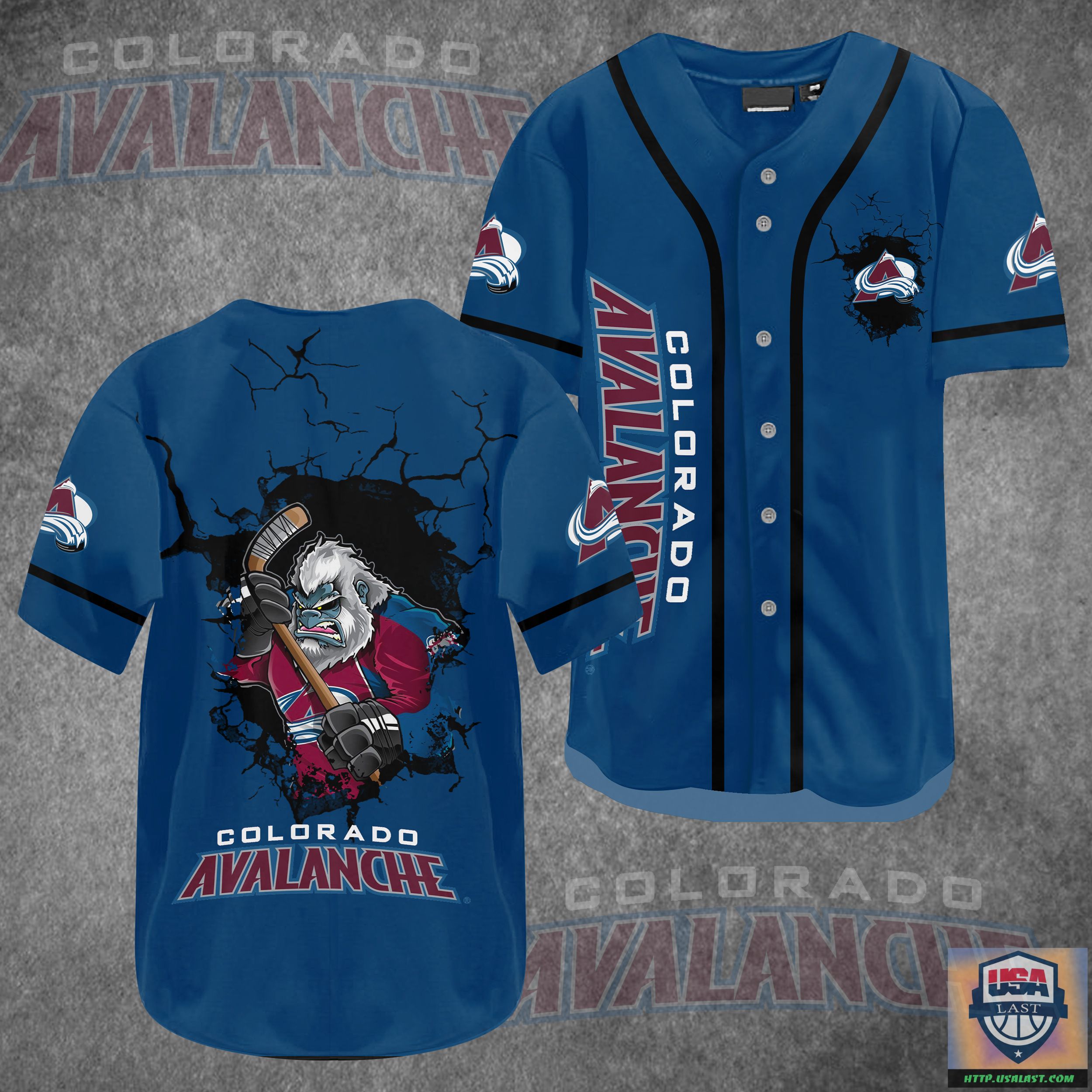 Colorado Avalanche Break Wall Baseball Jersey Shirt – Usalast