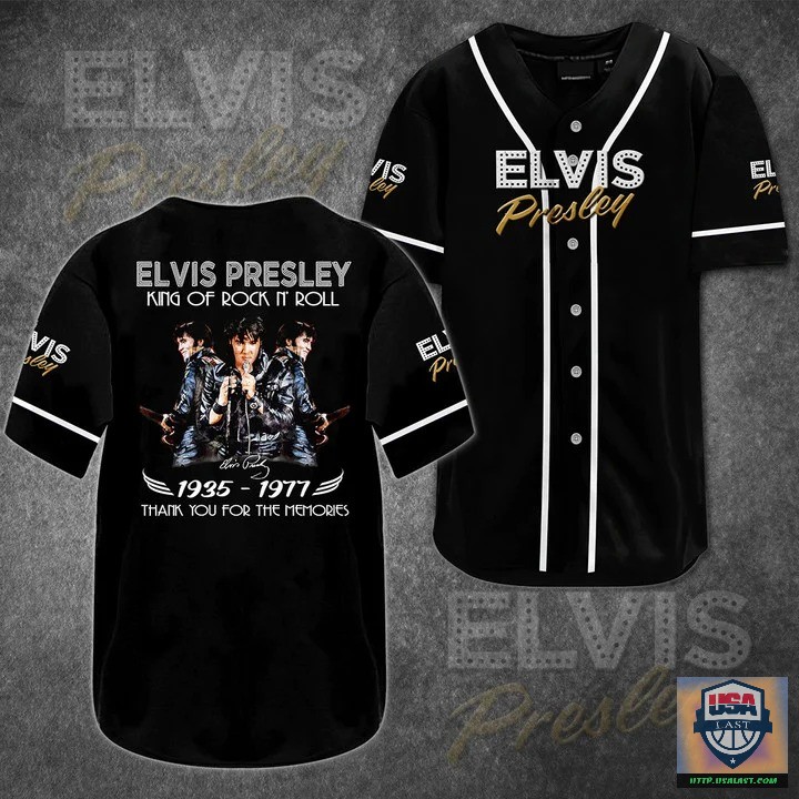 Elvis Presley 1935 1977 Thank You For The Memories Baseball Jersey Shirt – Usalast