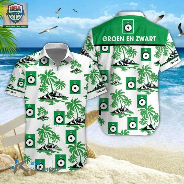 Cercle Brugge K.S.V Groen En Zwart Hawaiian Shirt – Usalast