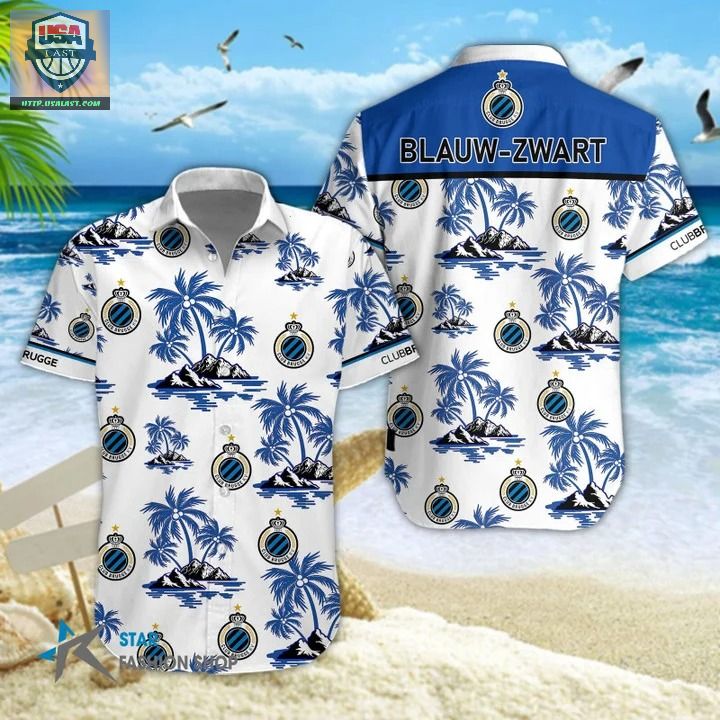 Club Brugge KV Blauw-Zwart Hawaiian Shirt – Usalast