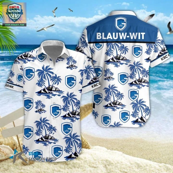 K.R.C. Genk Blauw-Wit Hawaiian Shirt – Usalast