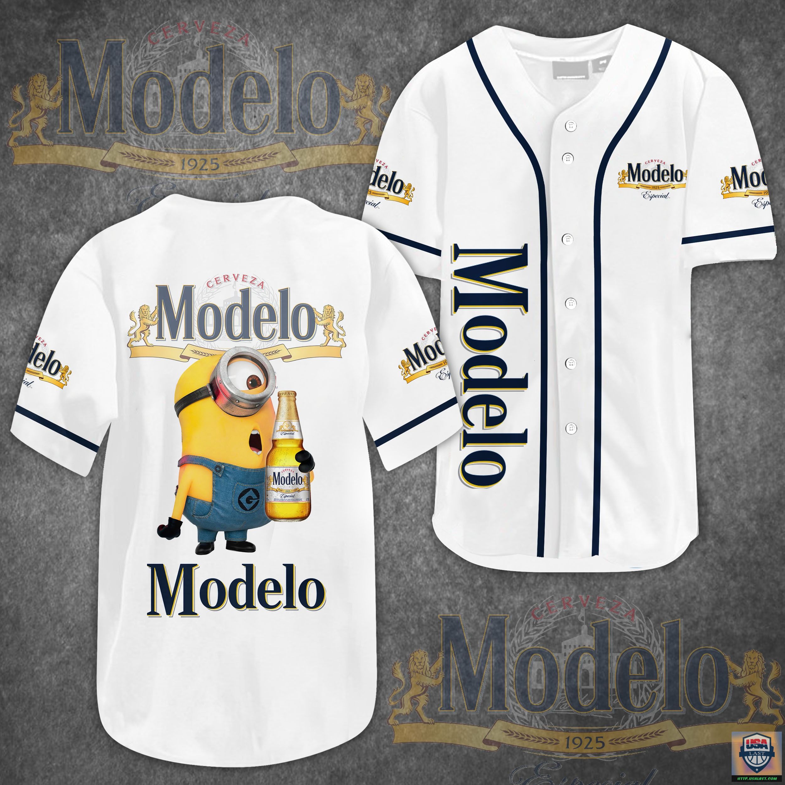 Minions Modelo Beer Baseball Jersey Shirt – Usalast