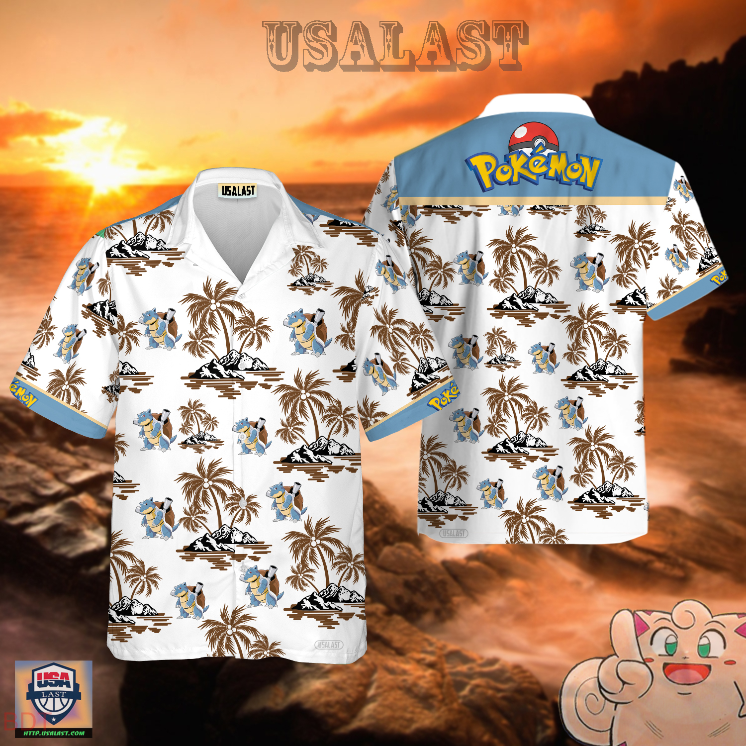 Blastoise Pokemon Hawaiian Shirt – Usalast