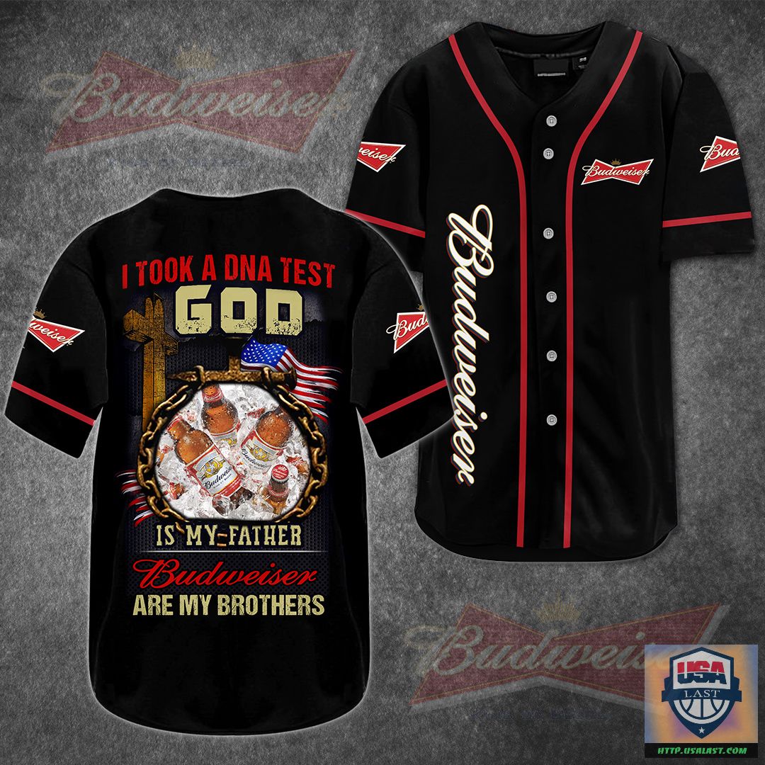 God Is My Father Budweiser Are My Brothers Baseball Jersey – Usalast
