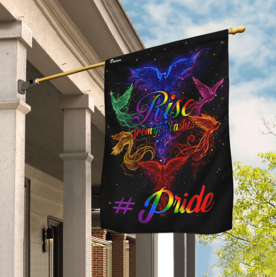 LGBT Phoenix Rise From Your Ashes House Flag Garden Flag – Hothot