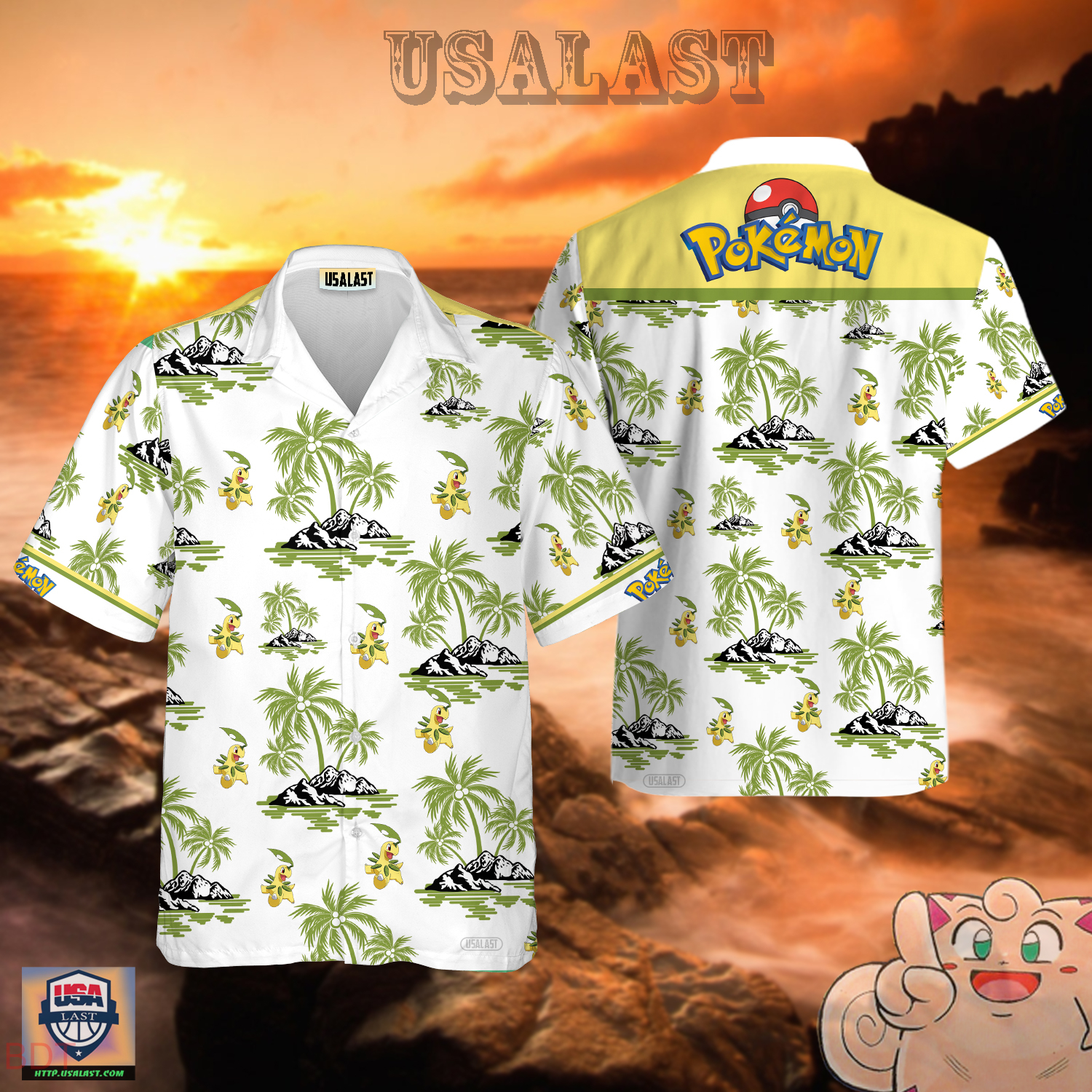 Bayleef Pokemon Hawaiian Shirt – Usalast