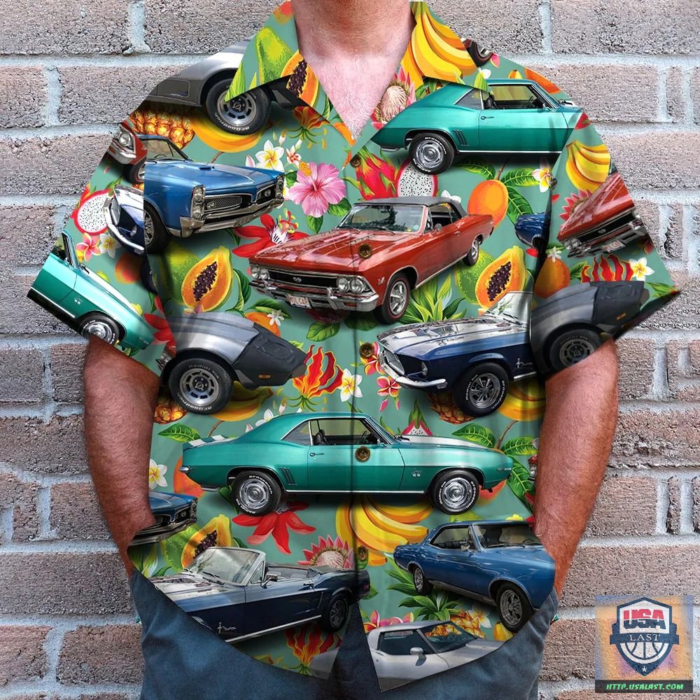 Classic Car Fruit Pattern Hawaiian Shirt – Usalast