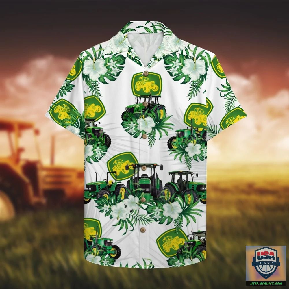 John Deere Tractor Aloha Hawaiian Shirt – Usalast