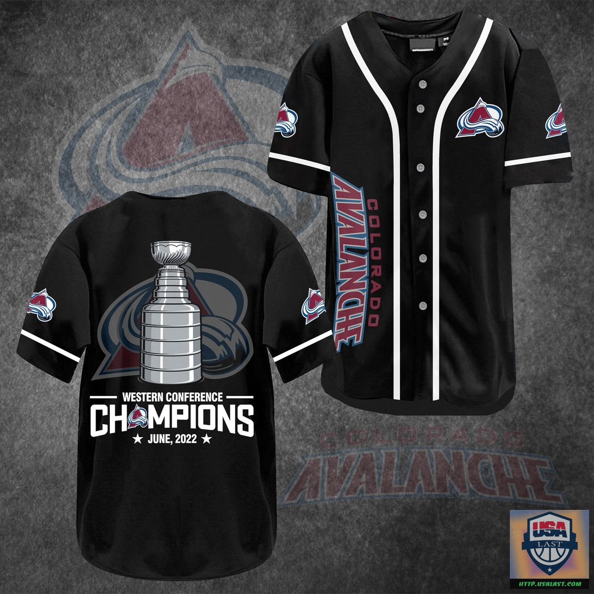 OFFICIAL Colorado Avalanche Western Conference Champions 2022 Baseball ...