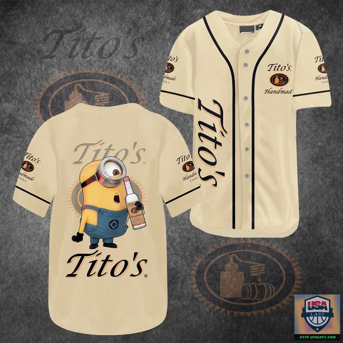 Minions Tito’s Handmade Vodka Baseball Jersey Shirt – Usalast
