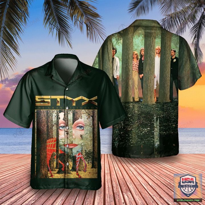 STYX The Grand Illusion Album Casual Hawaiian Shirt | Usalast