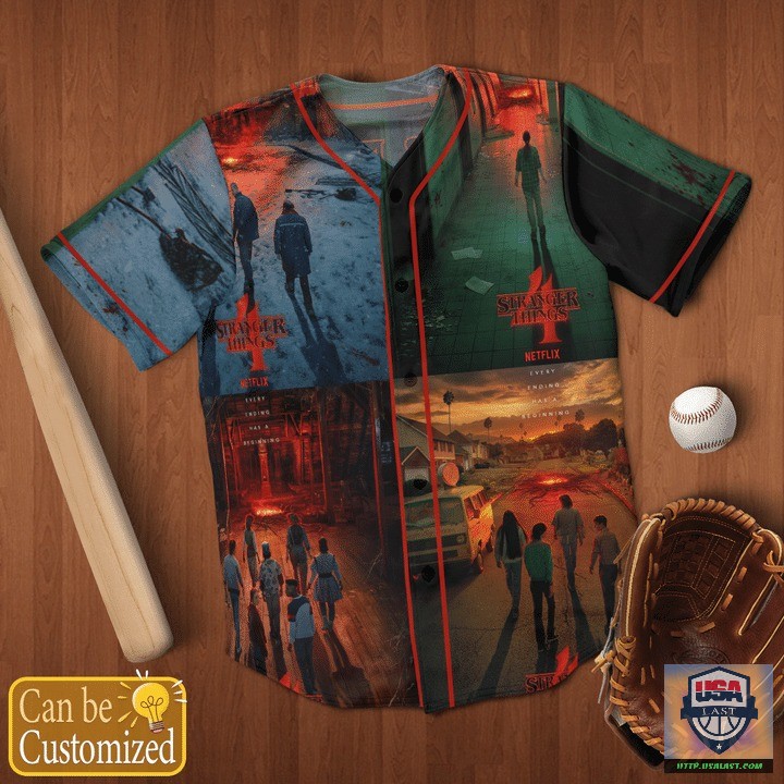 Stranger Things Full Print Personalized Baseball Jersey Shirt – Usalast