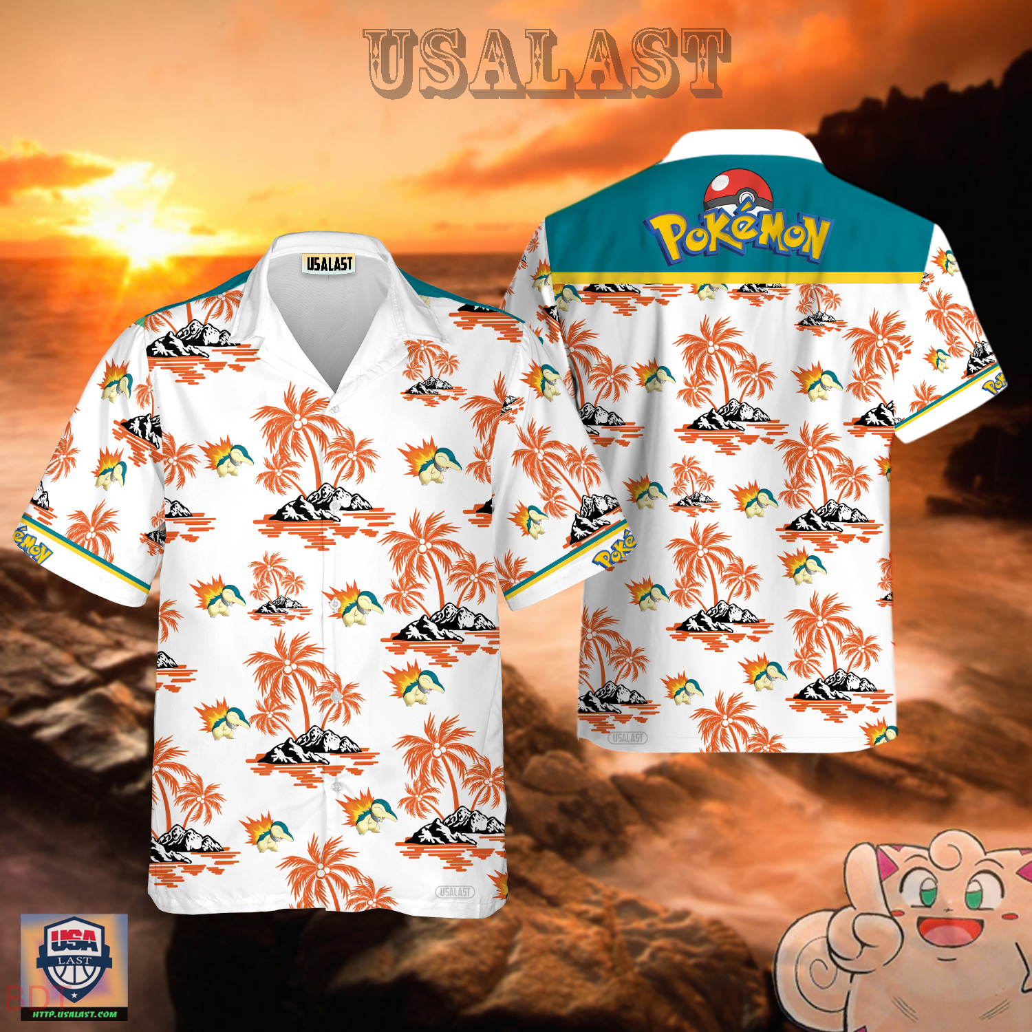 Cyndaquil Pokemon Hawaiian Shirt – Usalast