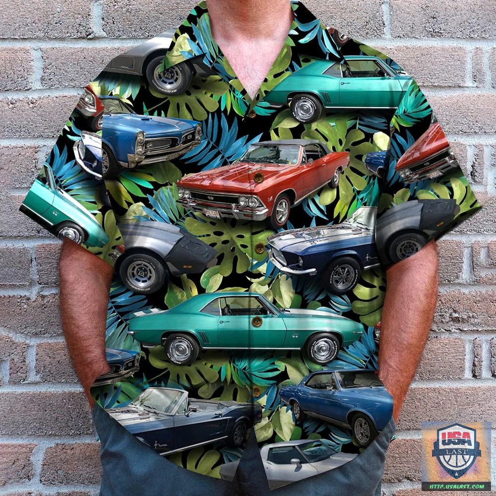 Classic Cars Tropical Sleeve Hawaiian Shirt – Usalast