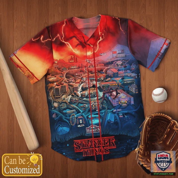 Stranger Things Hawkins Personalized Baseball Jersey Shirt – Usalast