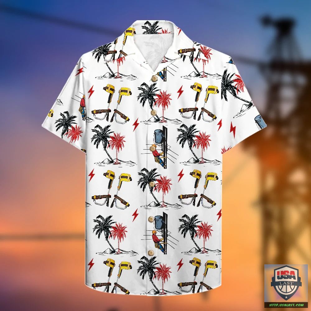 Lineman Power Poles Hawaiian Shirt – Usalast