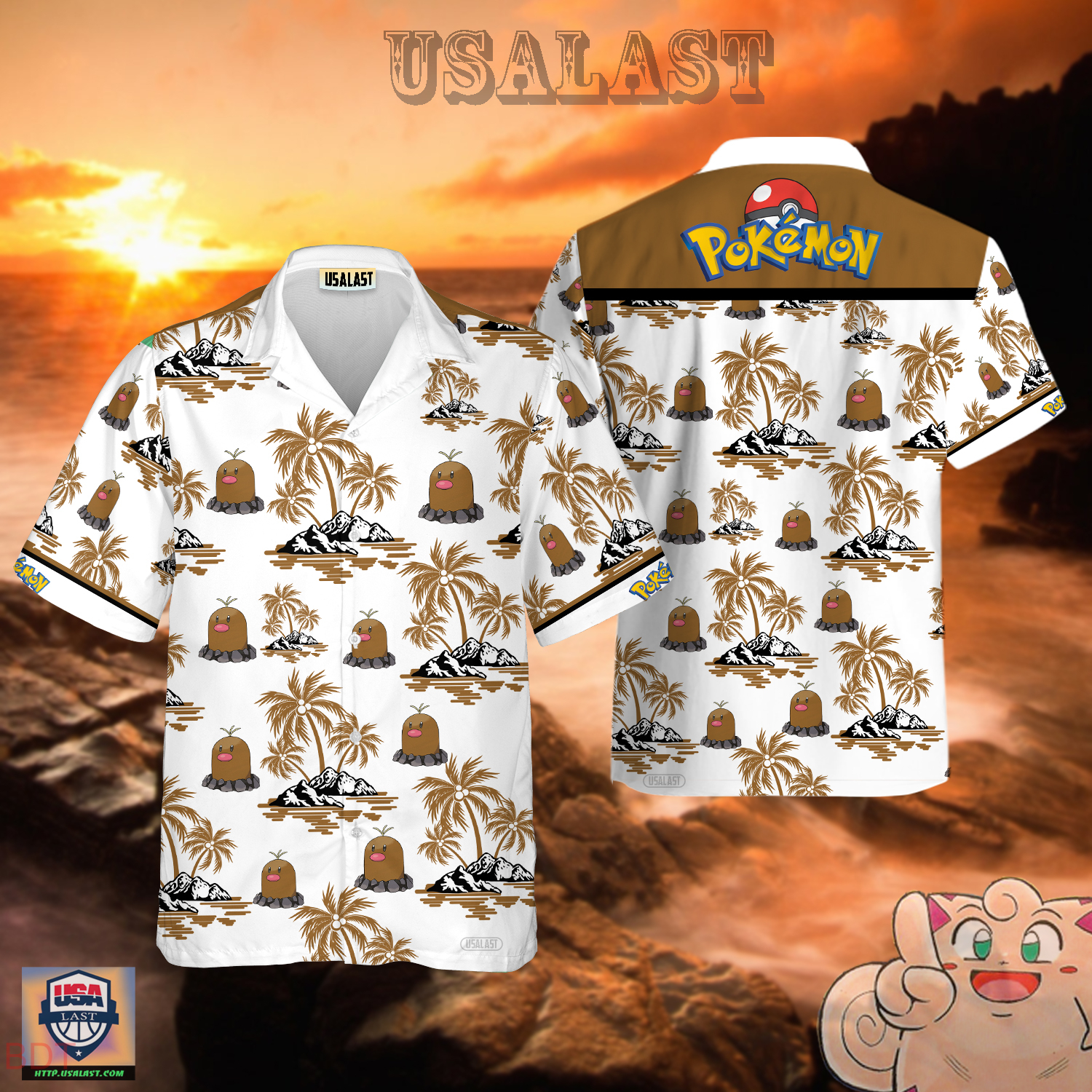 Diglett Pokemon Hawaiian Shirt – Usalast