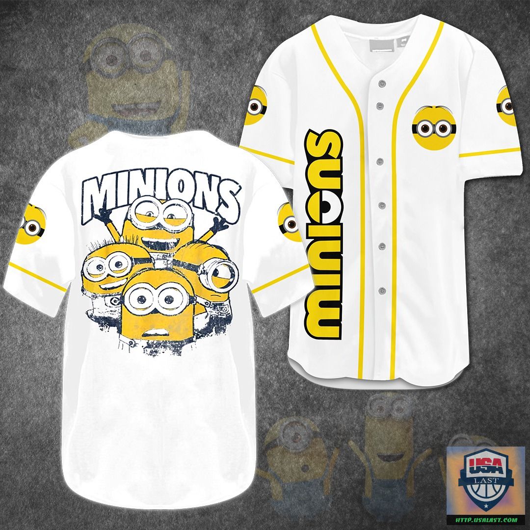 Minions Cartoon Baseball Jersey Shirt – Usalast