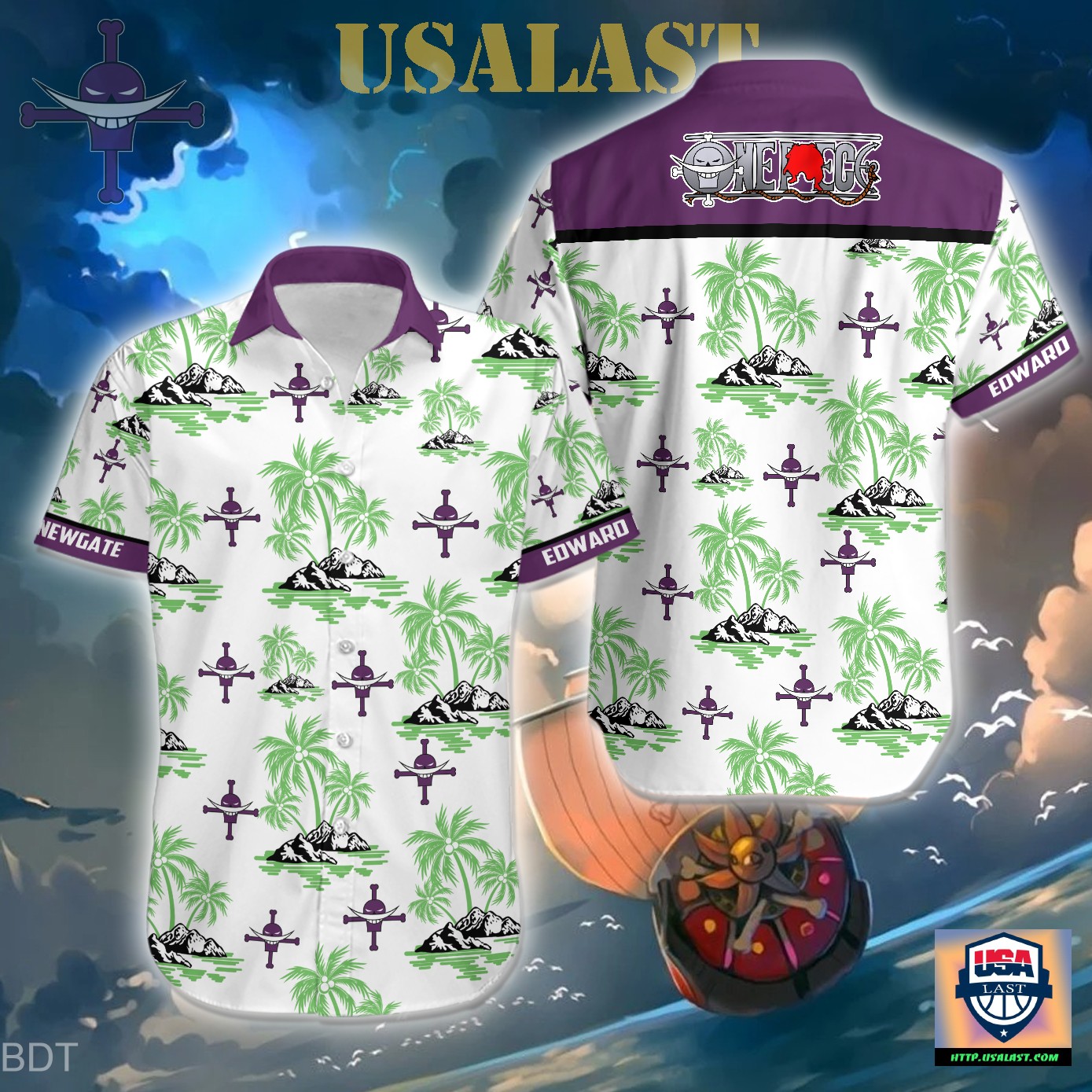 One Piece Whitebeard Edward Newgate Hawaiian Shirt – Usalast