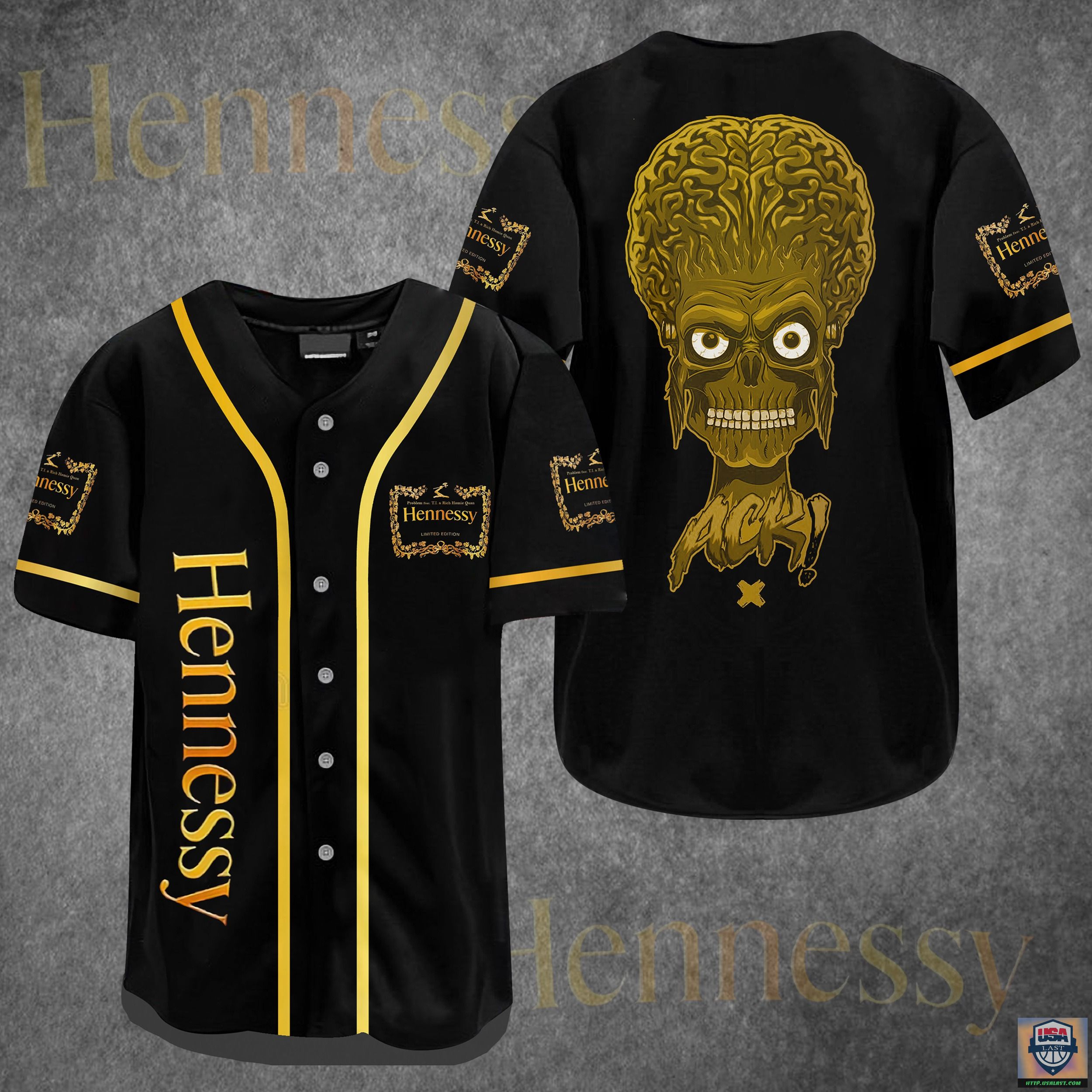 Hennessy x Mars Attacks Baseball Jersey Shirt – Usalast