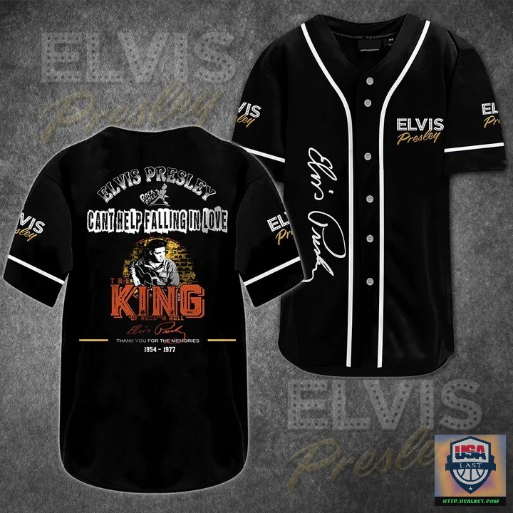 Elvis Presley Can’t Help Falling In Love Baseball Jersey Shirt – Usalast
