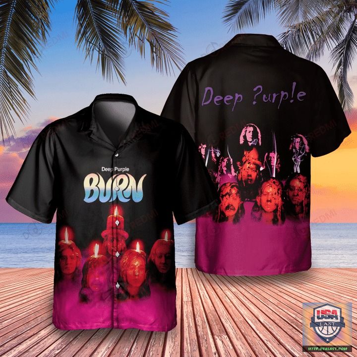 Deep Purple Burn 1974 Album Hawaiian Shirt | Usalast