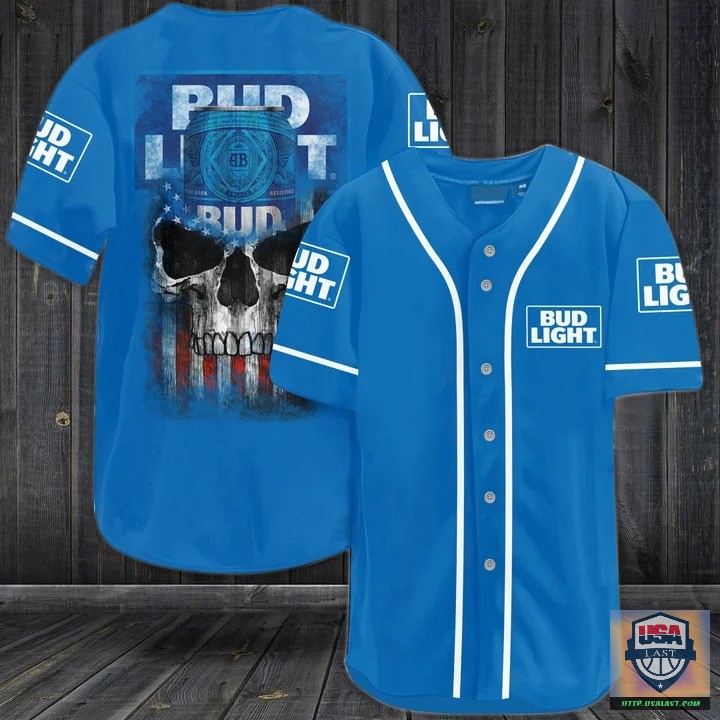 Bud Light Punisher Skull Baseball Jersey Shirt – Usalast