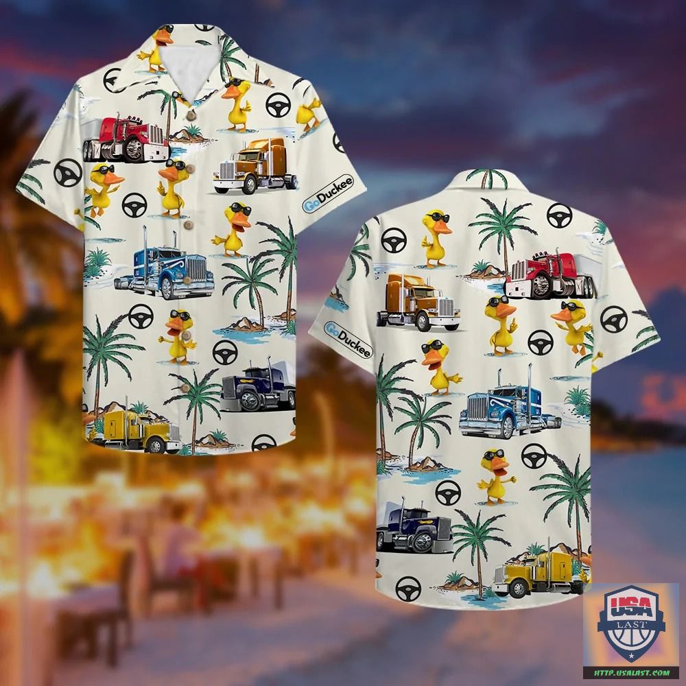 Truck & Duck Pattern Hawaiian Shirt – Usalast