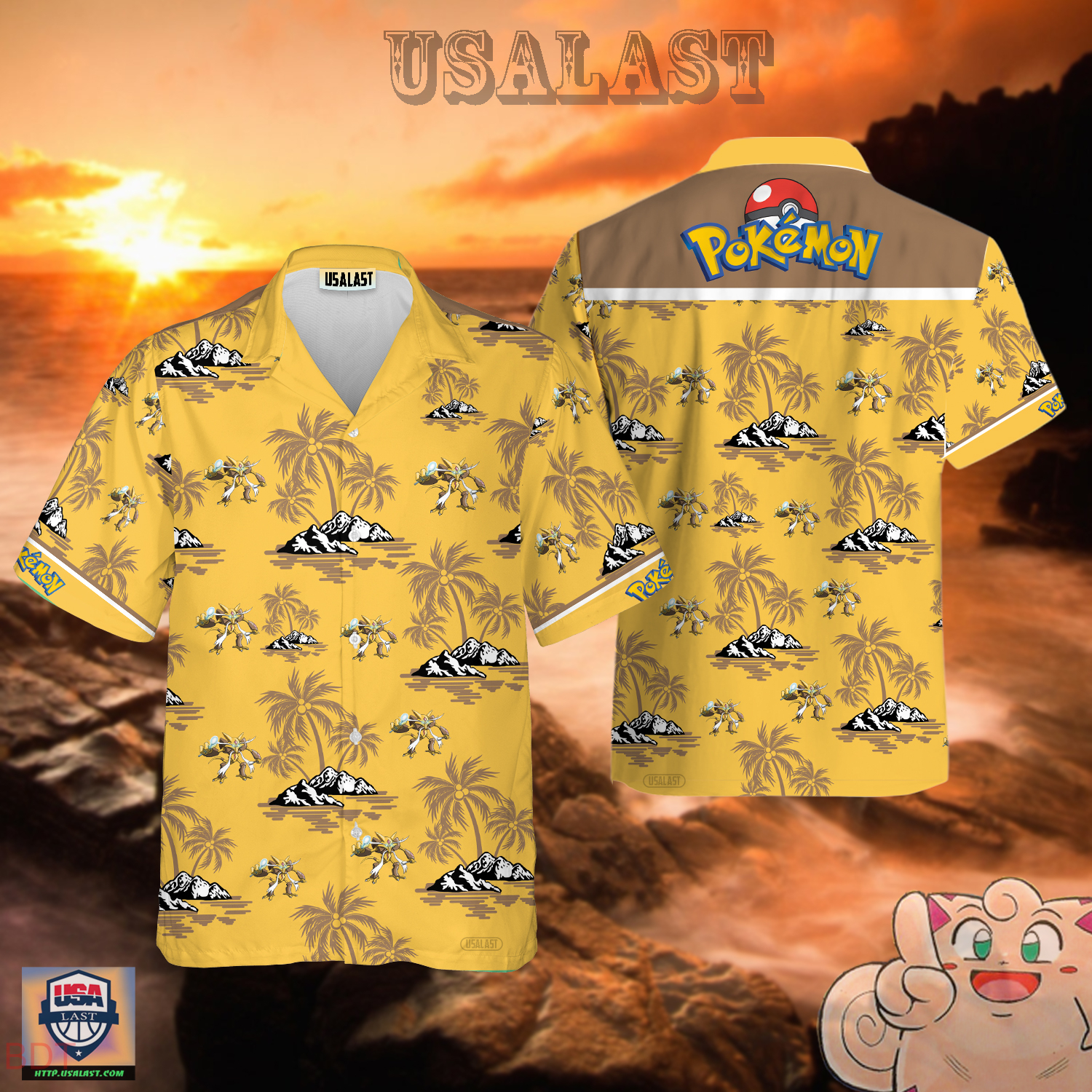 Alakazam Pokemon Hawaiian Shirt – Usalast