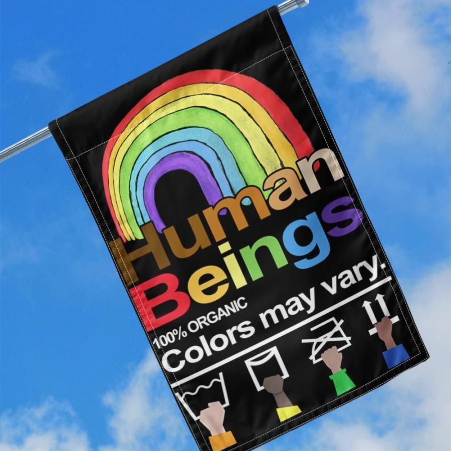 LGBT Human Beings 100% Organic Colors May Vary House Flag Garden Flag – Hothot