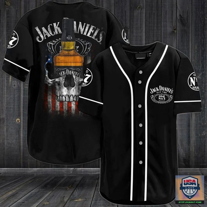 Jack Daniel’s Whisky Punisher Skull Baseball Jersey Shirt – Usalast