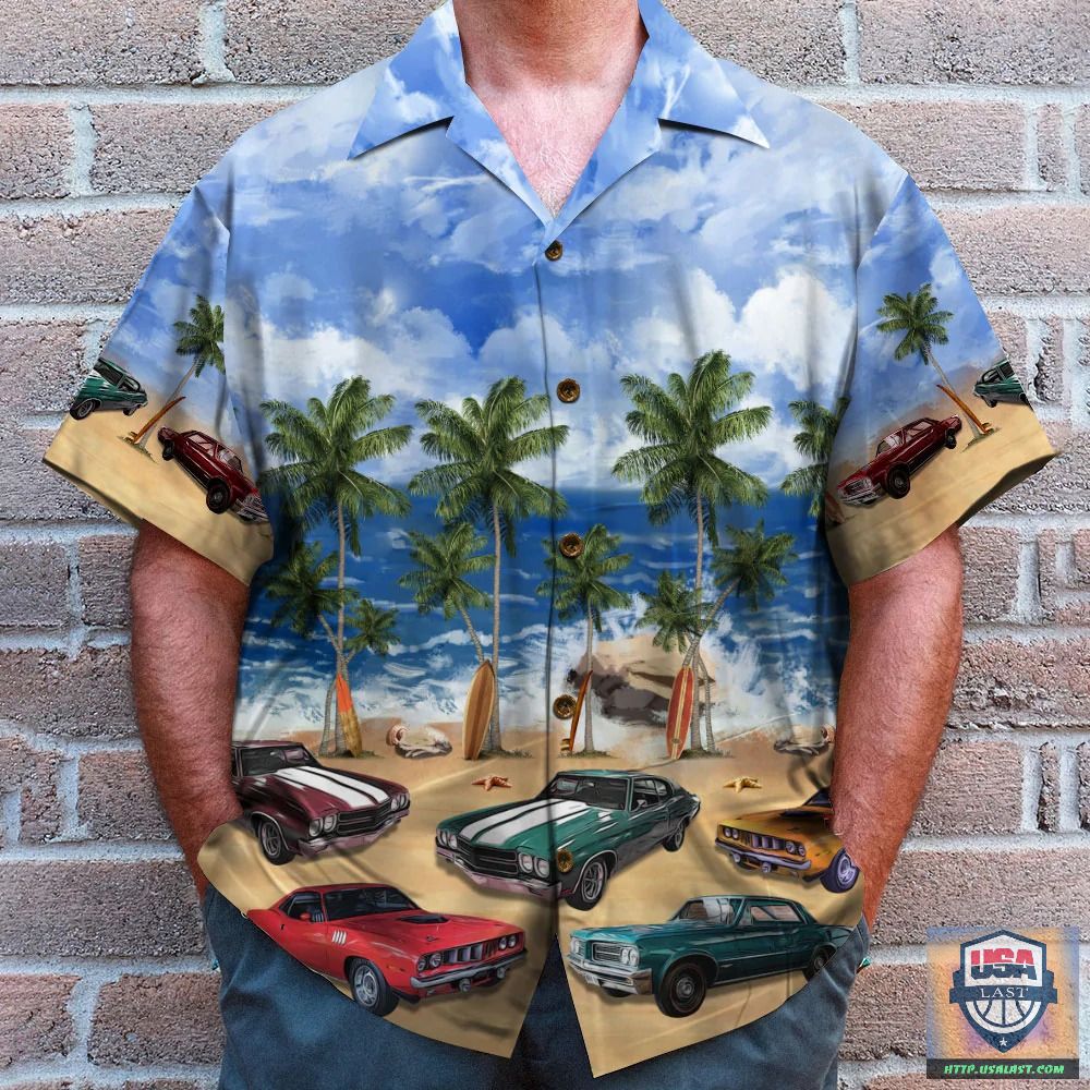 Classic Car Palm Tree Summer Hawaiian Shirt – Usalast