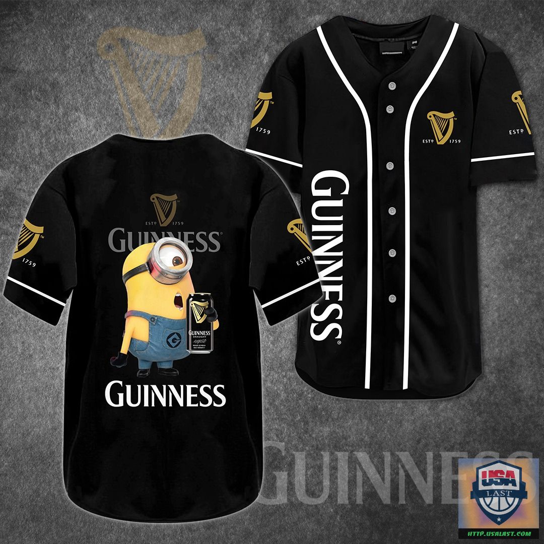 Minions And Guinness Beer Baseball Jersey Shirt – Usalast