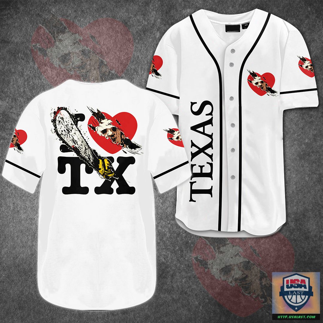 Leatherface Love Texas Baseball Jersey – Usalast