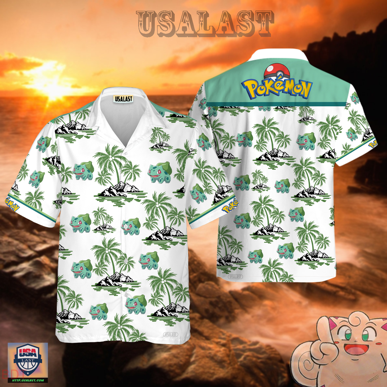 Bulbasaur Pokemon Hawaiian Shirt – Usalast