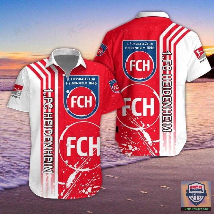 1. FC Heidenheim Bleach Hawaiian Shirt – Usalast