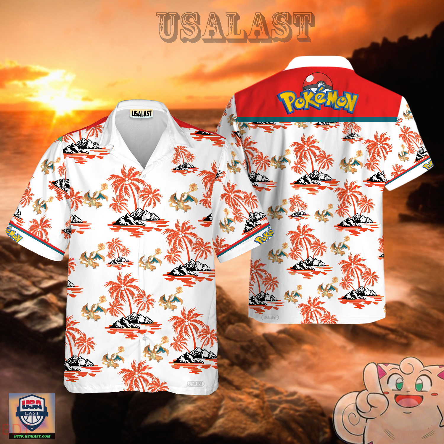 Charizard Pokemon Hawaiian Shirt – Usalast