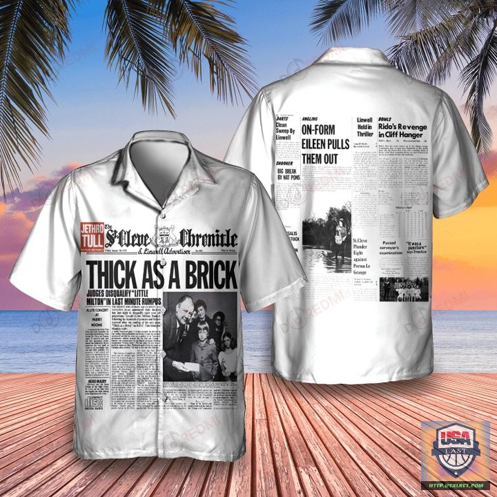 Jethro Tull Thick as a Brick Album Hawaiian Shirt | Usalast