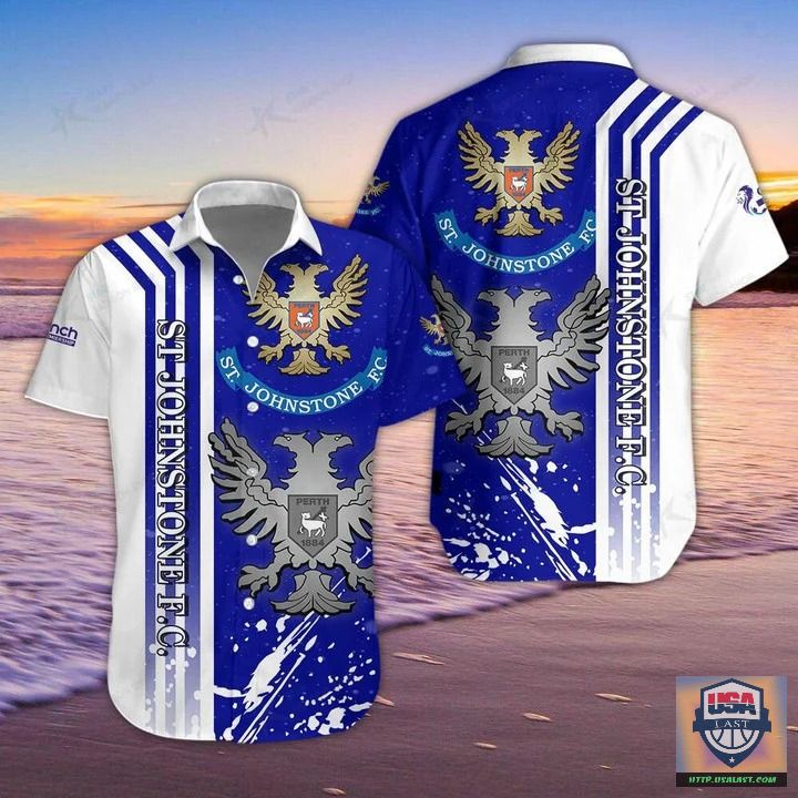 St Johnstone F.C. Bleach Hawaiian Shirt – Usalast