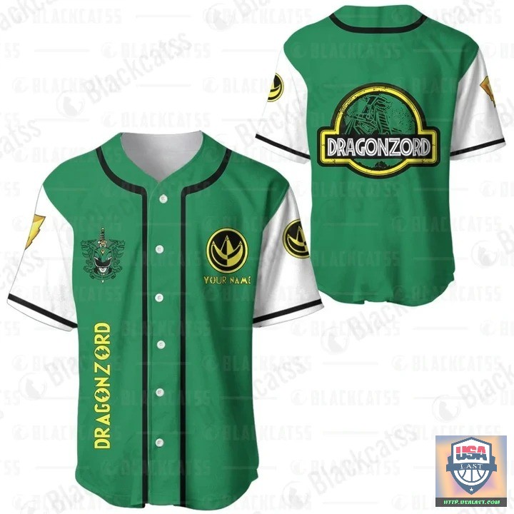 Dragonzord Mighty Morphin Power Rangers Baseball Jersey Shirt – Usalast