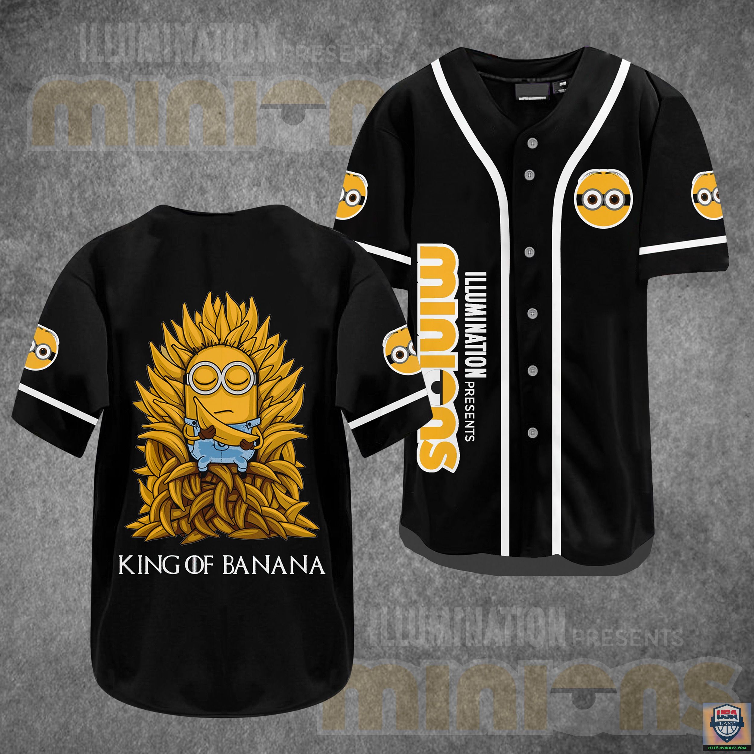 Minion King Of Banana Baseball Jersey Shirt – Usalast