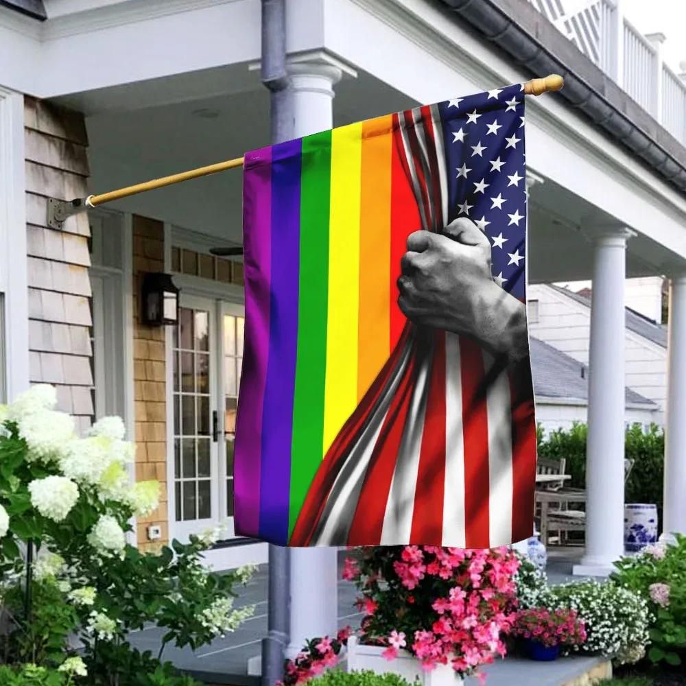 LGBT Flag Rainbow American Flag – Hothot