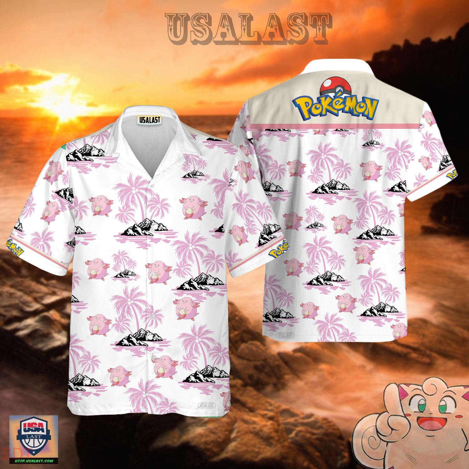 Chansey Pokemon Hawaiian Shirt – Usalast