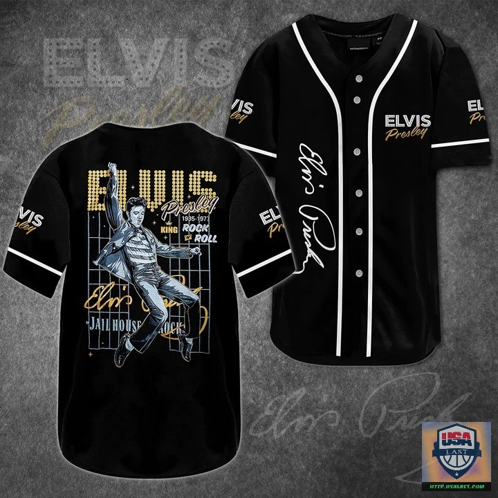 Elvis Presley King Rock N’ Roll Baseball Jersey Shirt – Usalast