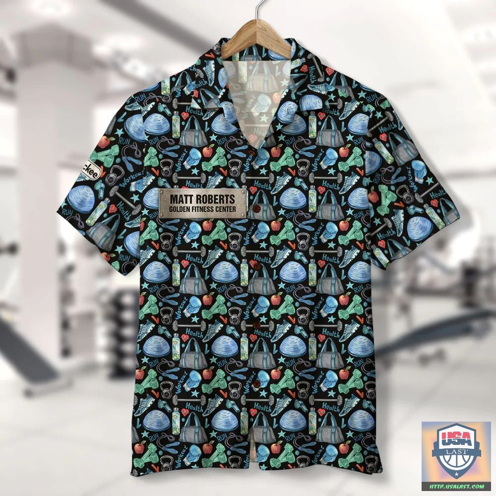 Gym Equipment Pattern Personalized Hawaiian Shirt – Usalast