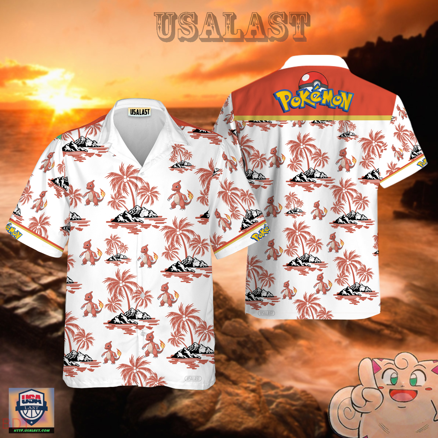 Charmeleon Pokemon Hawaiian Shirt – Usalast