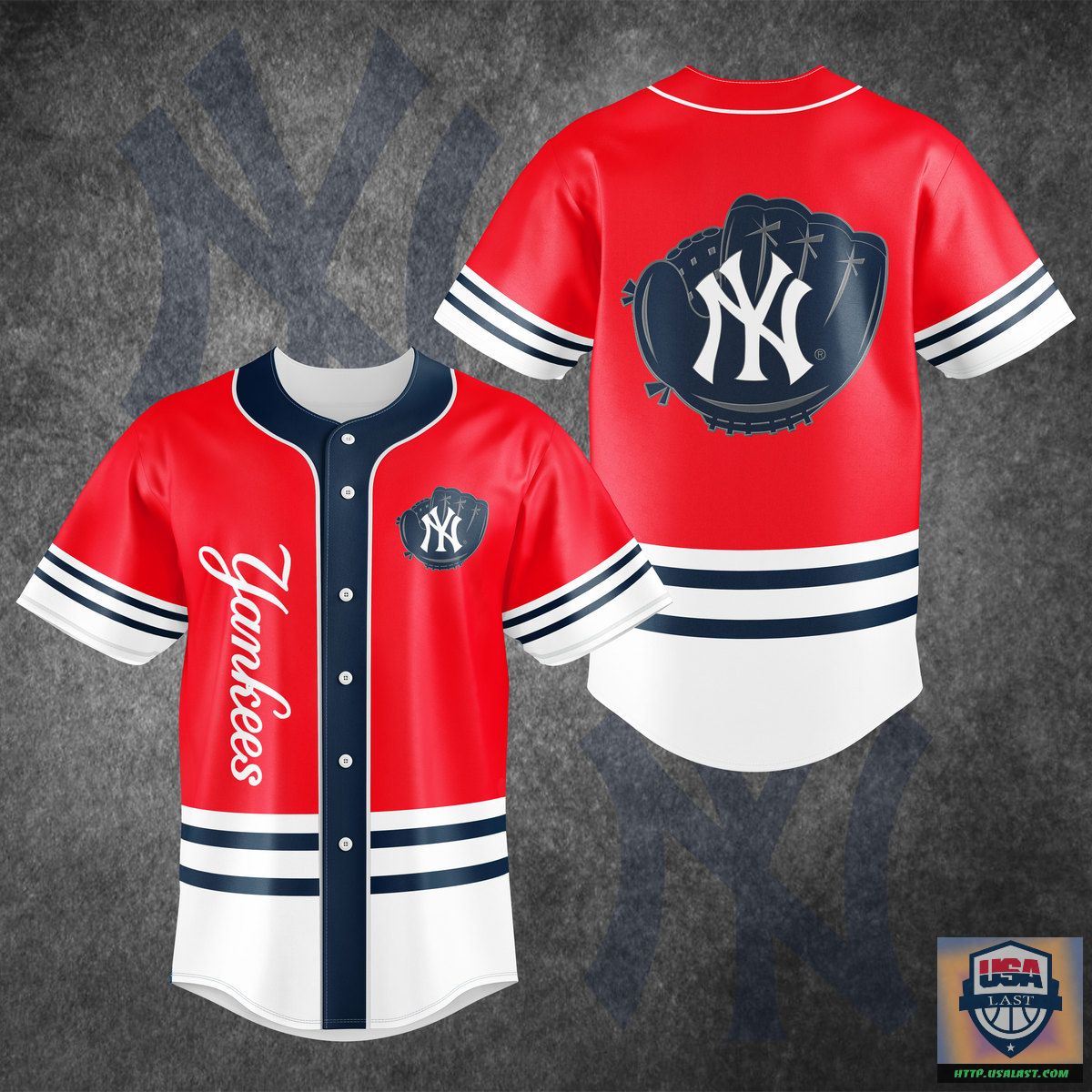 New York Yankees Red White Baseball Jersey Shirt – Usalast