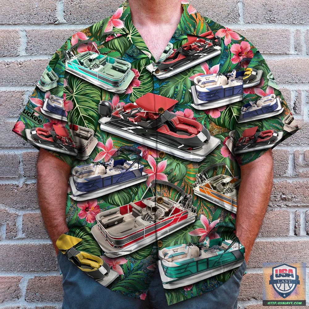 Pontoon Tropical Pattern Hawaiian Shirt – Usalast