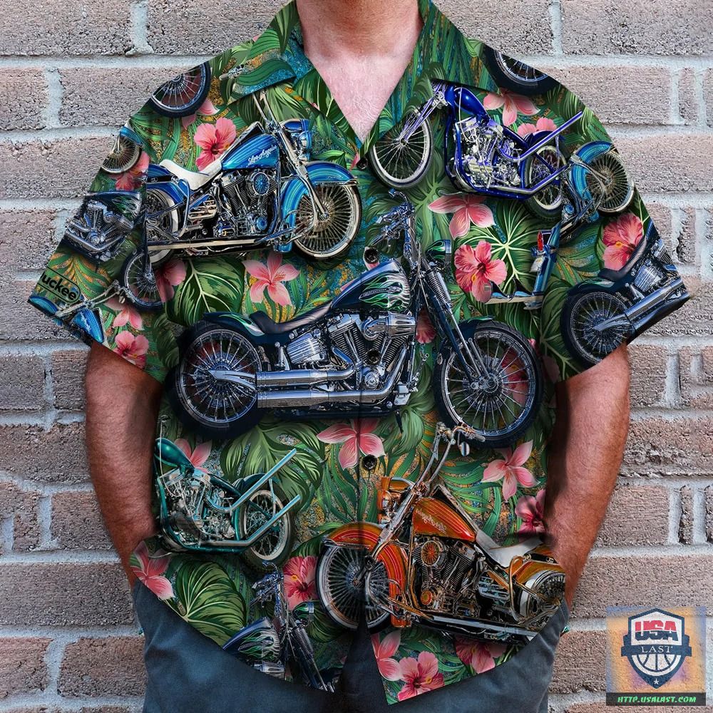 Bike Lovers Tropical Pattern Hawaiian Shirt – Usalast
